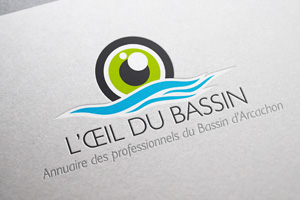 Création Logo & Carte de visite : L'oeil du Bassin
